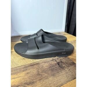 Oofos Ooahh Black Slide‎ Recovery Comfort Sports Sandals Mens Size 10/Womens 12